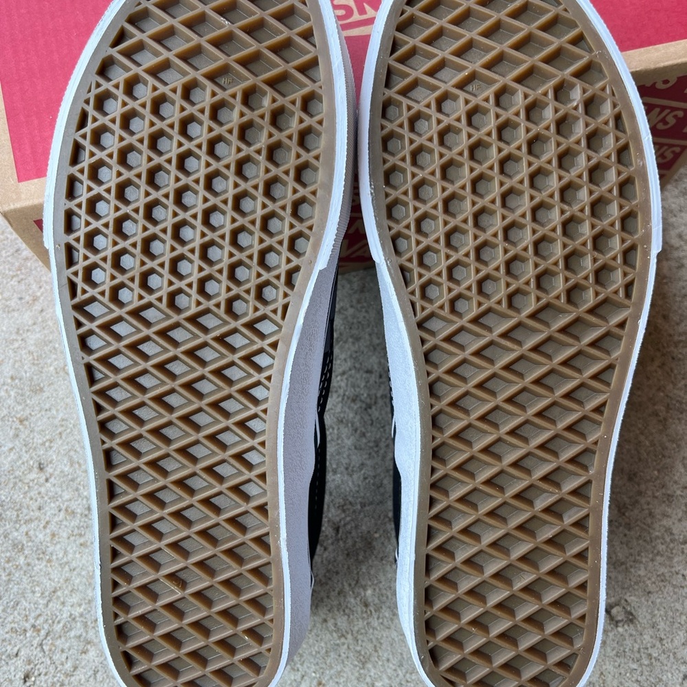 Vans black checkerboard classic slip on sneakers shoes sz 8 - Picture 5 of 7